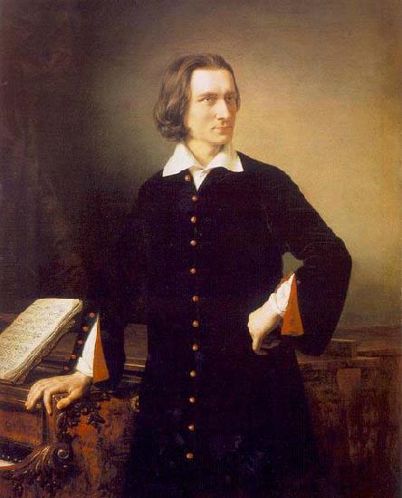 unknow artist Portrait of Franz Liszt oil painting picture